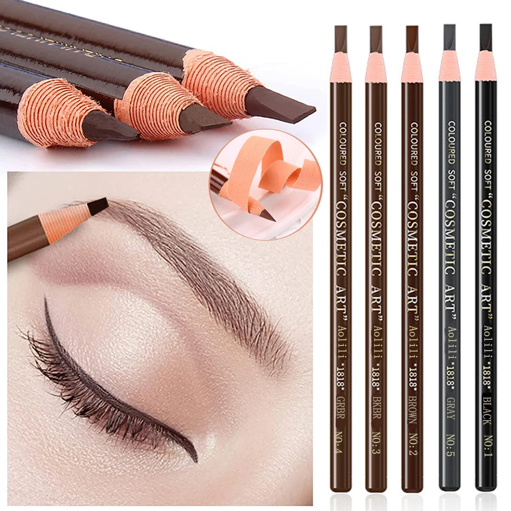 Tear Off Pull Line Eyebrow Pencil, Not Sharpen Need Eyebrow Pencil, Natural Color Rendering, Sweat Proof And Smudge Proof Eyebro