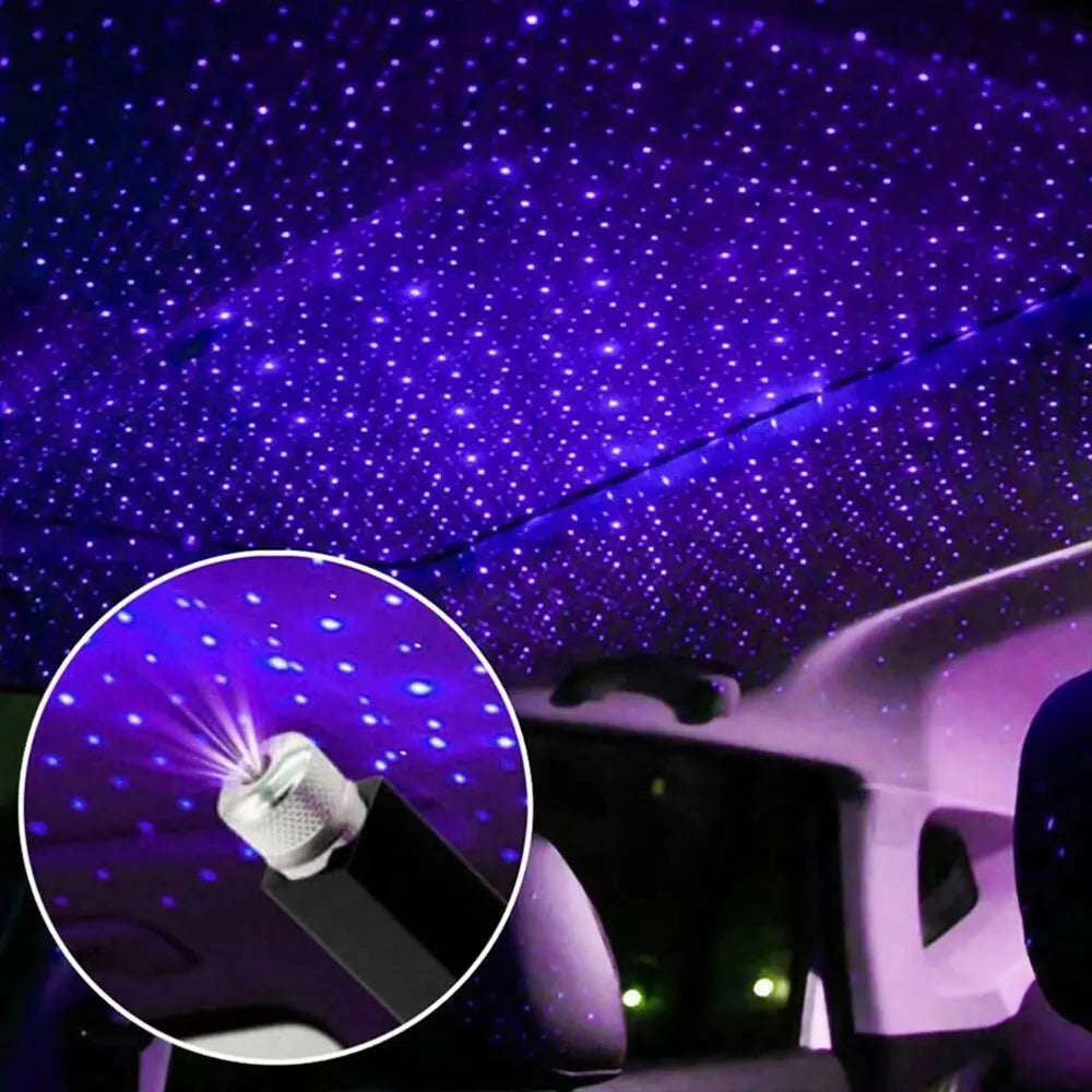Mini LED Galaxy Projector – USB Star Light for Car & Room Ceiling