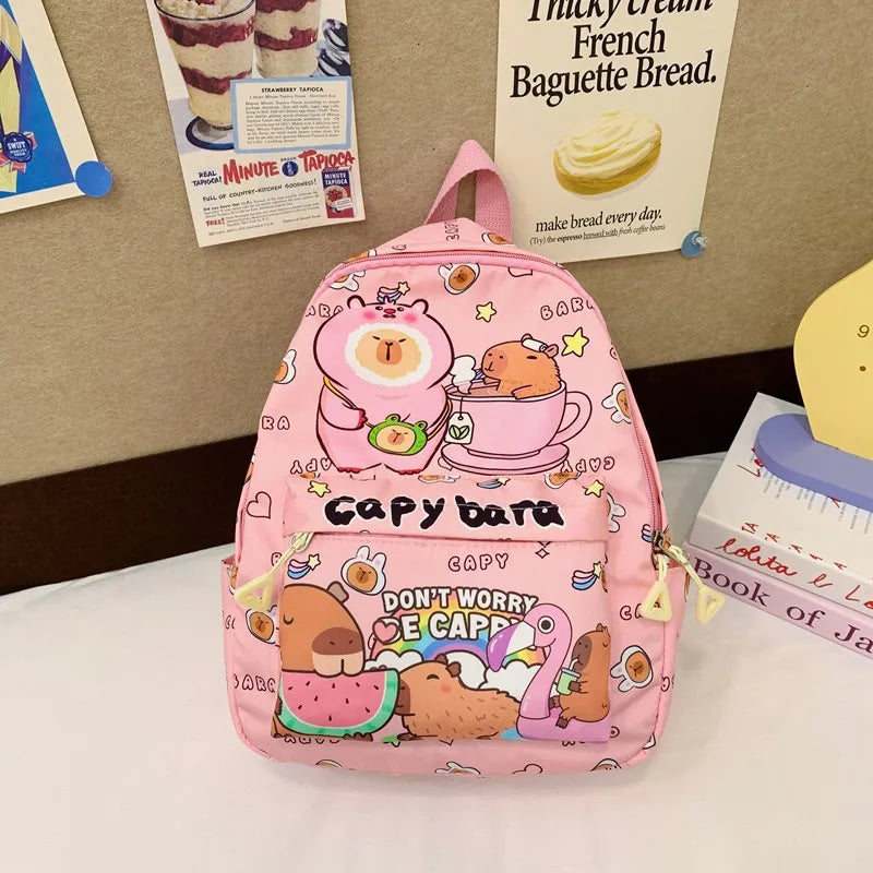 Capybara Breeze Backpack – Ultra-Light Cuteness for School & Play!