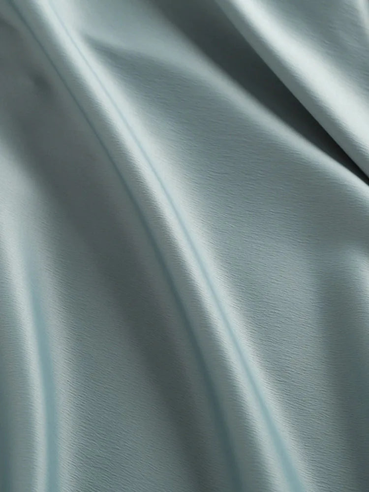 Summer Faldas Mujer Moda Midi Skirts Womens England Office Lady Satin High Waist Simple Elegant Long Skirt Women