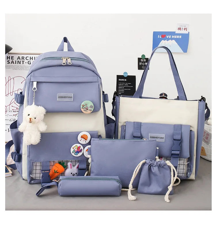 Mega School Backpack Set – Bold, Roomy & Class-Ready!