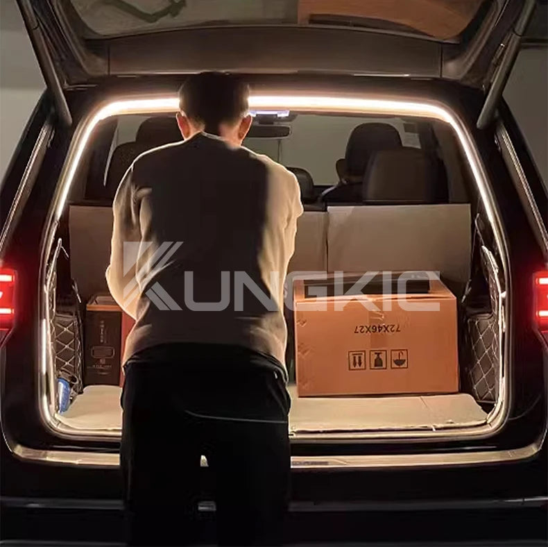 Rear Trunk Light For Volkswagen VW Golf 7 Mk7 Golf MK6 Golf MK8 Polo MK5 MK6 Bright LED Silicone Light Yellow White Accessories