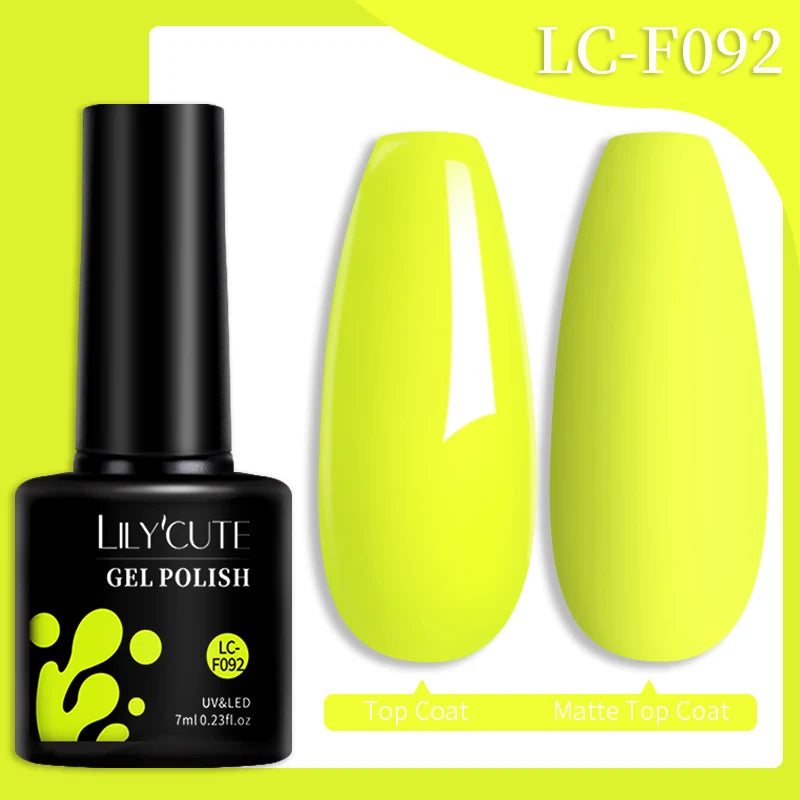 LILYCUTE Color Explosion – 184 Shades of Long-Lasting Gel Polish with Red Glitter Magic