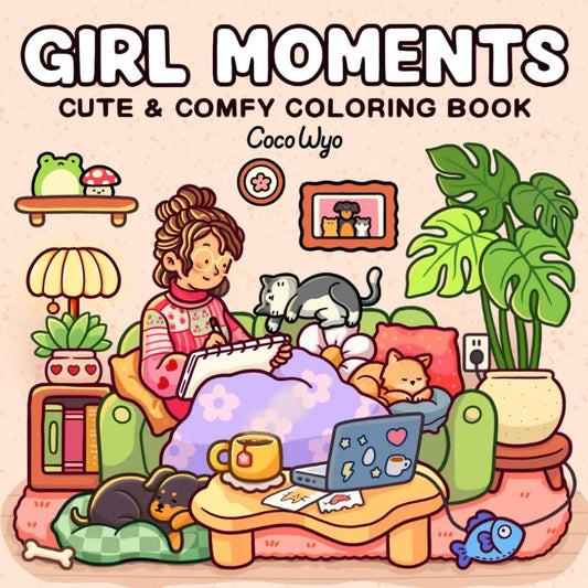 Cute Family Warm Color Graffiti Book, Children's and Preschool Puzzle Drawing Book