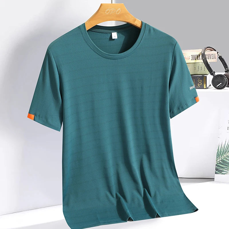 Men’s Ice Silk T-Shirt – Cool, Comfy & Built to Move!