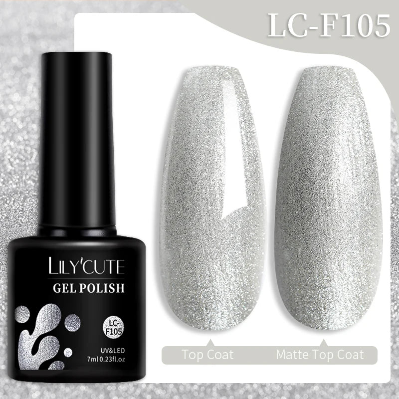 LILYCUTE Color Explosion – 184 Shades of Long-Lasting Gel Polish with Red Glitter Magic