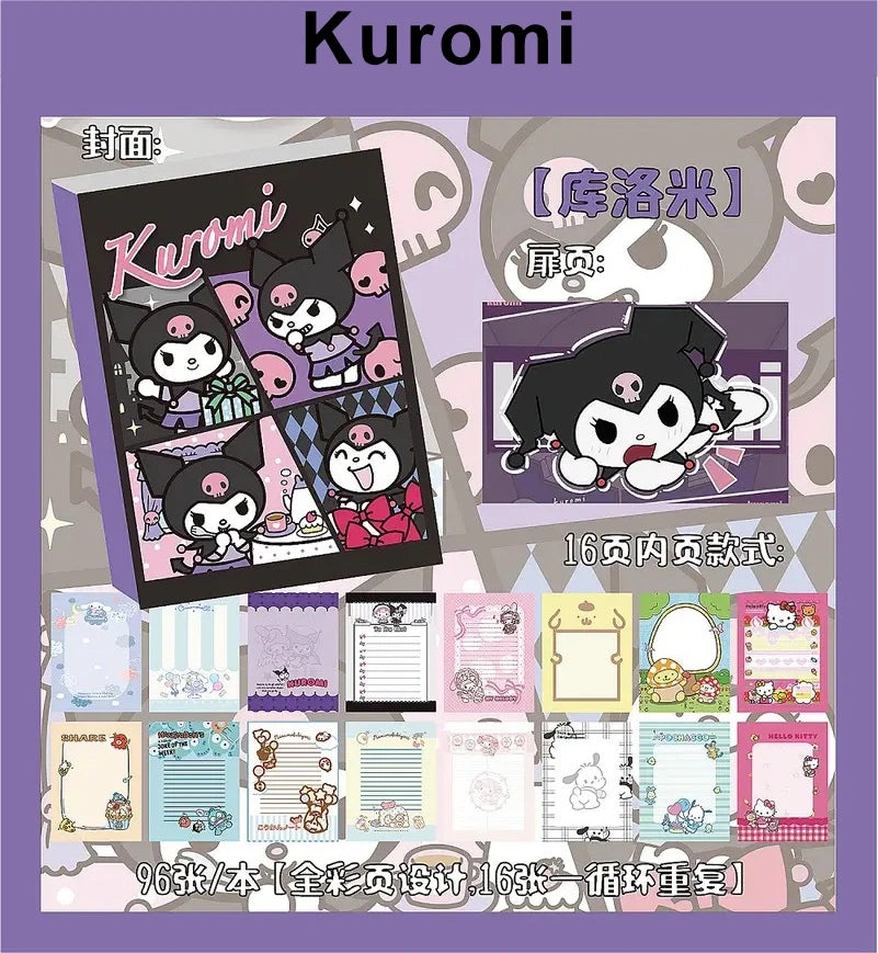 Hello Kitty x Hangyodon A5 Notebook – Full-Color Cartoon Journal with Hard Cover & Kawaii Vibes