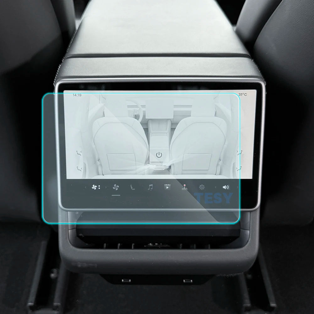 Tempered Glass Film Protector for New Tesla Model Y Launch Juniper 2025 Model 3 Highland 2024  Rear Center Control Protective
