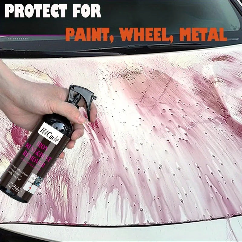 H4Cacle Car Iron Remover Protect Paint Wheels and Brake Rim Metal Dust & Iron Powder Remover