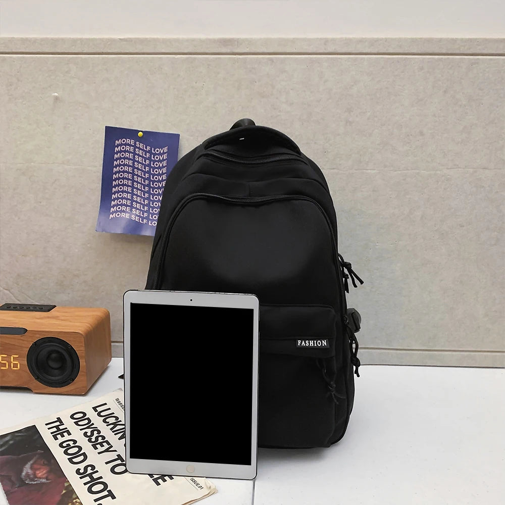 Midnight Move Backpack – Sleek, Spacious & School-Day Strong!