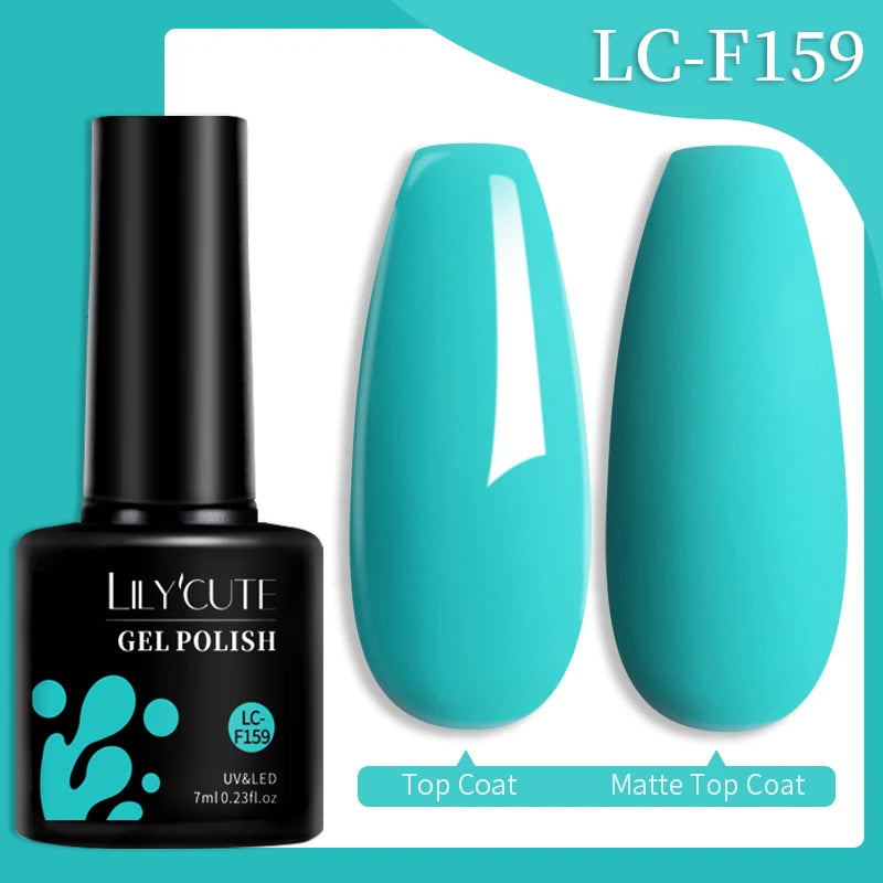 LILYCUTE Color Explosion – 184 Shades of Long-Lasting Gel Polish with Red Glitter Magic