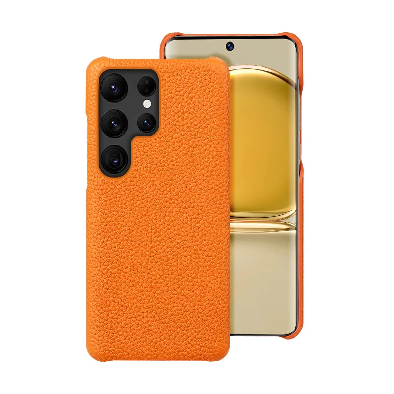 Clearance Sale Genuine Leather Phone Case For Samsung Galaxy S 24 S23 S24 Ultra S24 Plus S21Ultra S20Ultra S22Ultra Luxury Cover