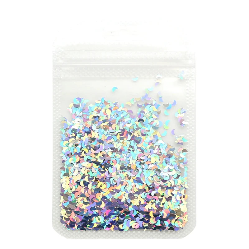 Starstruck Sparkle – Holographic Silver Nail Sequins for Viral DIY Looks