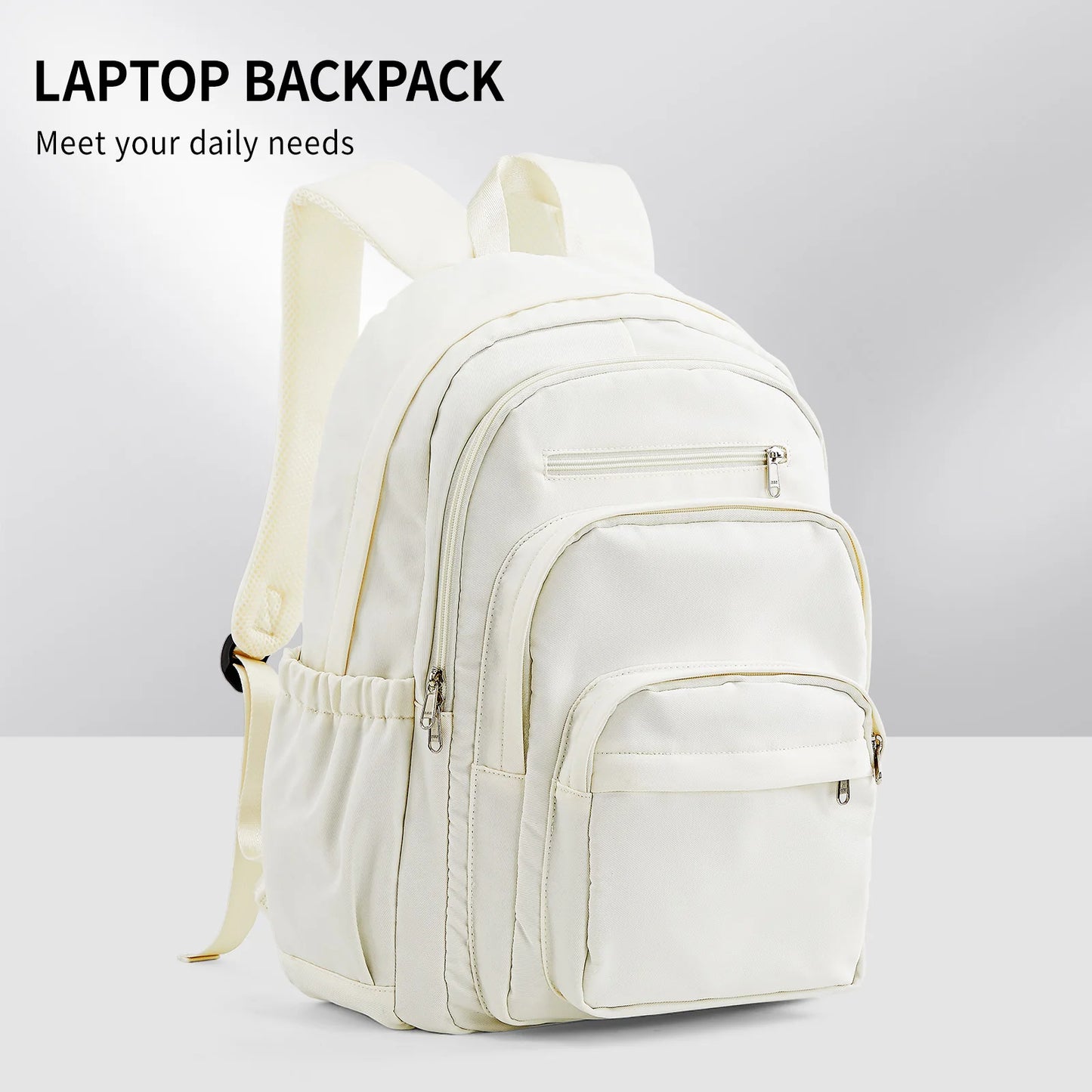 Light Blue Nylon Backpack – Stylish, Smart & Built to Carry On!