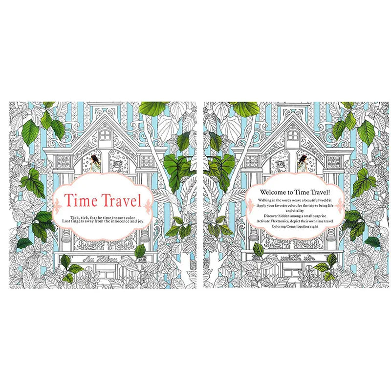 1PCS 24 Pages Mandalas Flower Coloring Book For Children Adult Graffiti Drawing