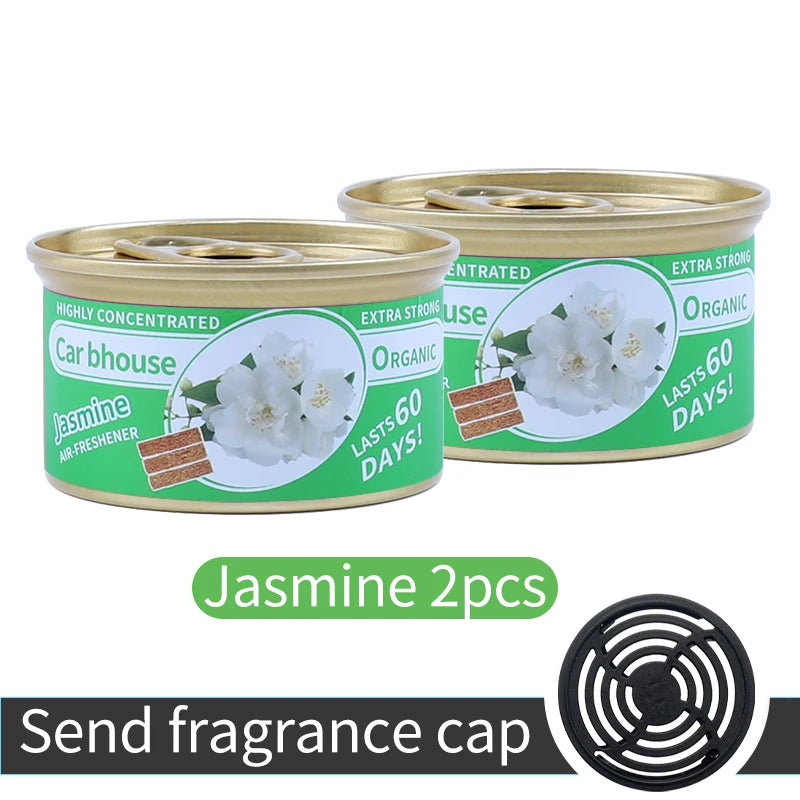 For Bathroom Car Air Freshener Gel Can Solid Car Fragrance Air Freshener Wood Block Can Air Freshener Balm For Home Long-lasting