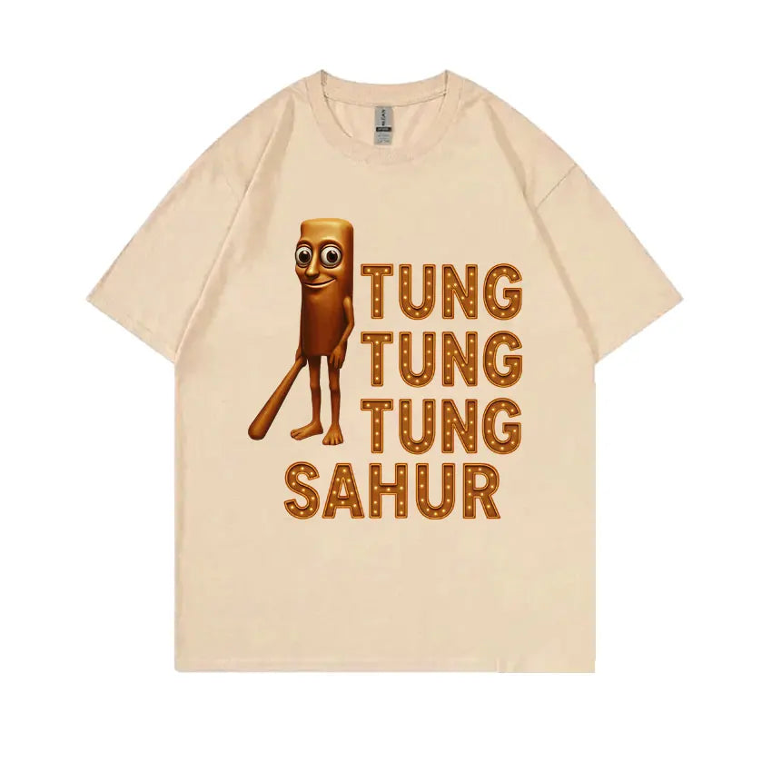 Italian Brainrot Funny Meme Graphic Tshirt Tung Tung Tung Sahur Baseball Bat T-shirt Men Women Casual Humor Soft Cotton T Shirts