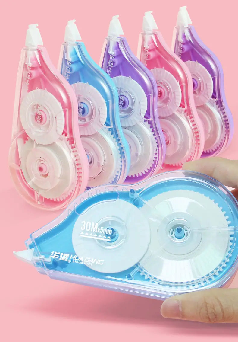 6-Pack Large Capacity Correction Tape – 2834.65 Inches Total, Affordable White Tape for Students & School Supplies