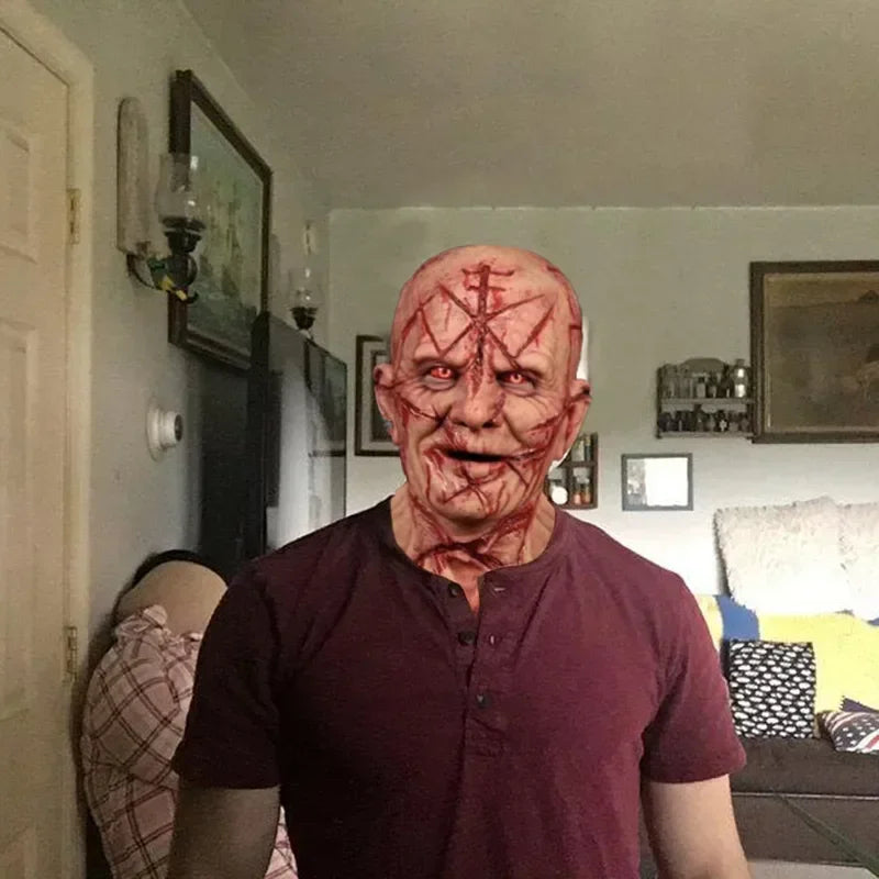 Halloween Horror Mask Zombie Latex Masks Party Cosplay Bloody Disgusting Rot Face Scary Masque Masquerade Mascara Terror Masker