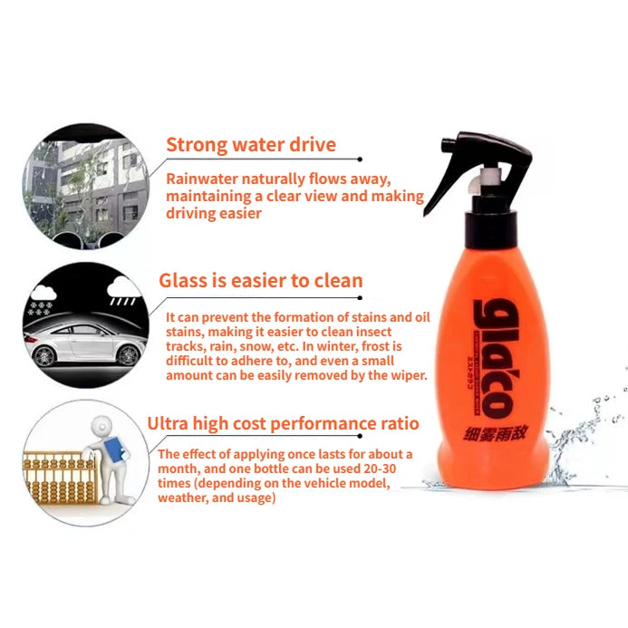 Soft99 Ultra Glaco Car Windshield Glass Rain Repellent Glass Water Repellent Coating Anti-rain for Car Glass Retail Packing