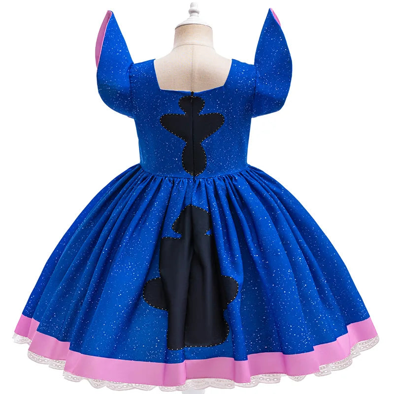 2Y-10Y Girl Dress Stitch Cosplay Costume Cartoon Cute Movie Same Dress Stage Performance Halloween Carnival Children's Dress up