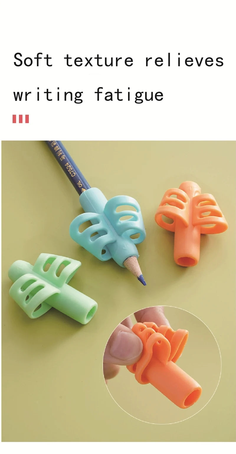 6-Piece Ergonomic Pencil Grip Set – Handwriting Posture Training Grippers for Toddlers & Kids Learning to Write