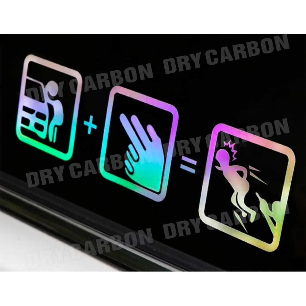 Creative Don't Touch My Car Car Sticker Decals - Funny Exterior Auto Decals for Universal Car Window Accessories