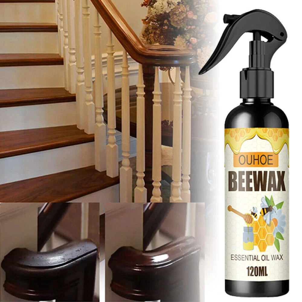 Portable Natural Micro-Molecularized Beeswax Spray Repair Polishing Suitable For Floor Furniture Waterproof Brightening Wax