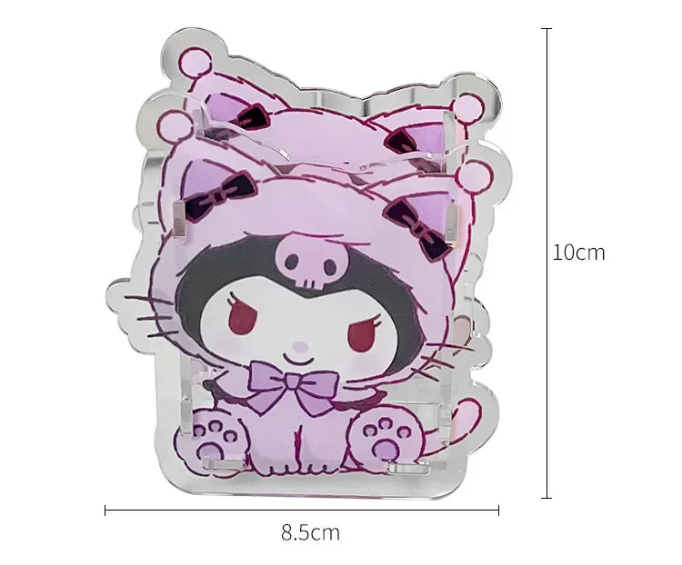 Sanrio Acrylic Pen Holder – Transparent, Cute & Multifunctional Desk Organizer for Kids’ Stationery & School Supplies