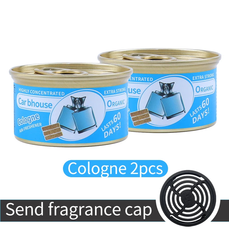 For Bathroom Car Air Freshener Gel Can Solid Car Fragrance Air Freshener Wood Block Can Air Freshener Balm For Home Long-lasting