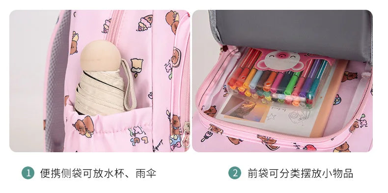 Capybara Cutie Backpack Set – Snuggle-Ready Style for Happy School Days!