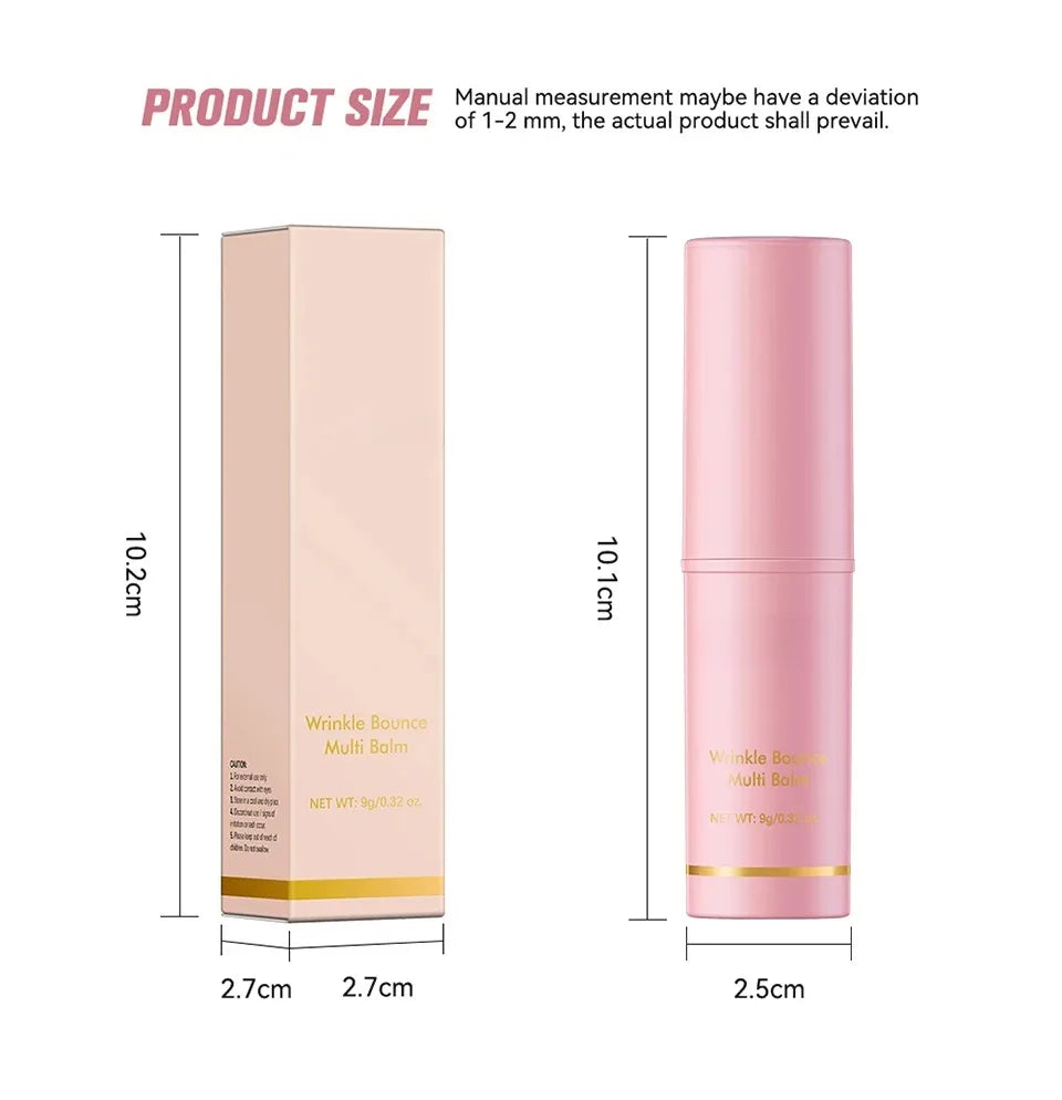 Korean Bounce Multi Balm Collagen Pink Stick Wrinkle Bounce Balm Multi Cream Dull Cosmetics Skin Care