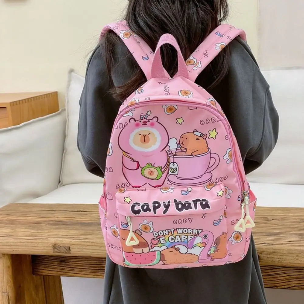 Capybara Breeze Backpack – Ultra-Light Cuteness for School & Play!