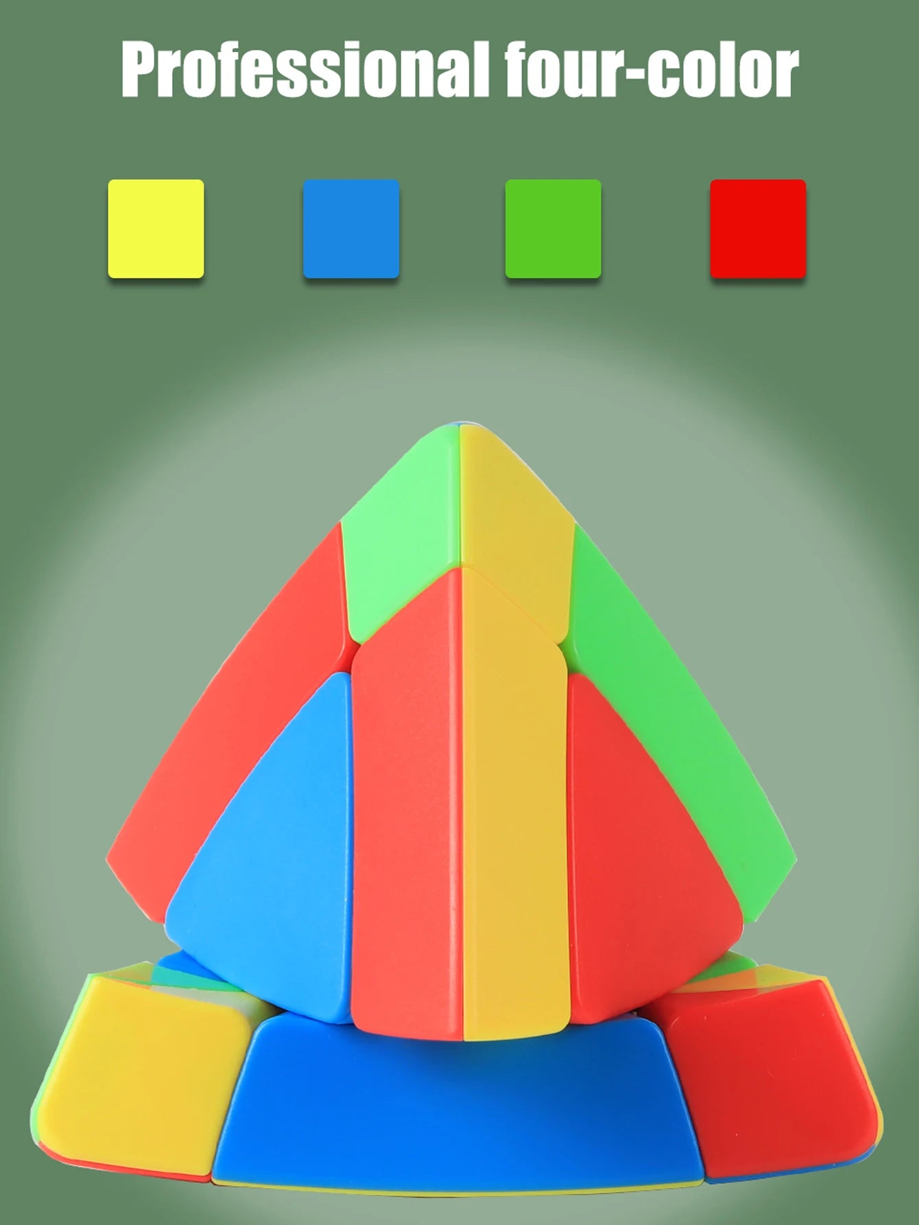 SENGSO Magic Tower 2x2 3x3 Magic Cube Pyraminx Special Cube & Keychain cube Stickerless Speed Cube Triangle Cube Brain Teasers