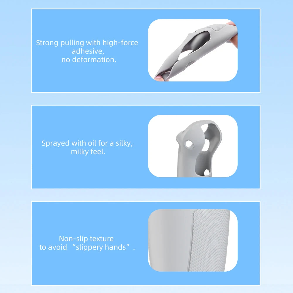 BRDRC Silicone Case for DJI Avata 2 RC Motion 3 Controller Soft Sleeve Skin Cover Anti-scratch Protective Shell Accessories