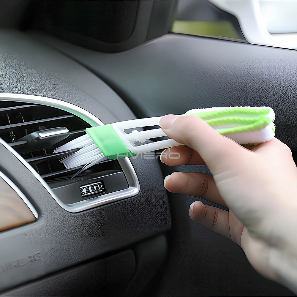 1Pcs Car Air Conditioner Vent Slit Cleaning Brushs grooves Dusting Blinds Keyboard Cleaning Dust Removal Tools Dual head brush
