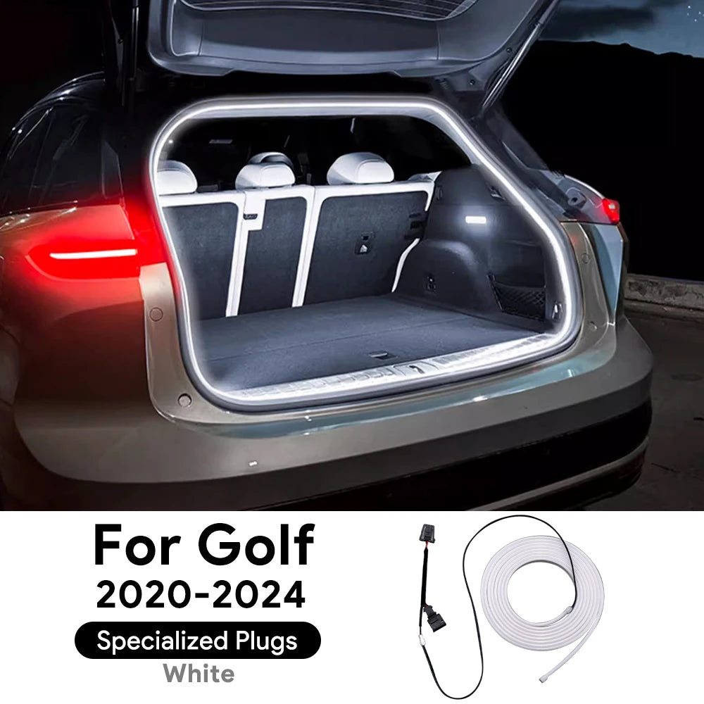 Rear Trunk Light For Volkswagen VW Golf 7 Mk7 Golf MK6 Golf MK8 Polo MK5 MK6 Bright LED Silicone Light Yellow White Accessories