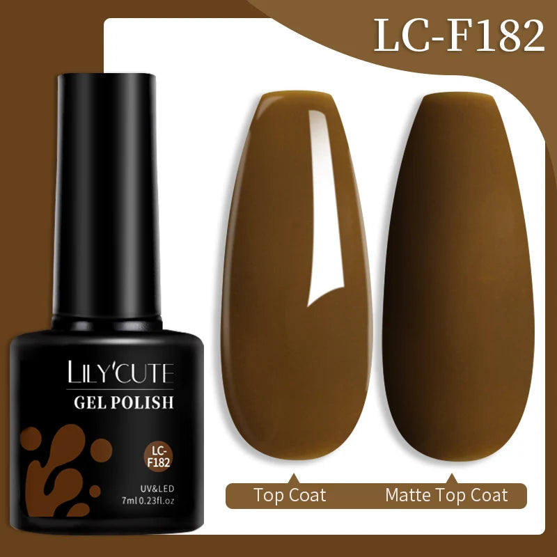 LILYCUTE Color Explosion – 184 Shades of Long-Lasting Gel Polish with Red Glitter Magic