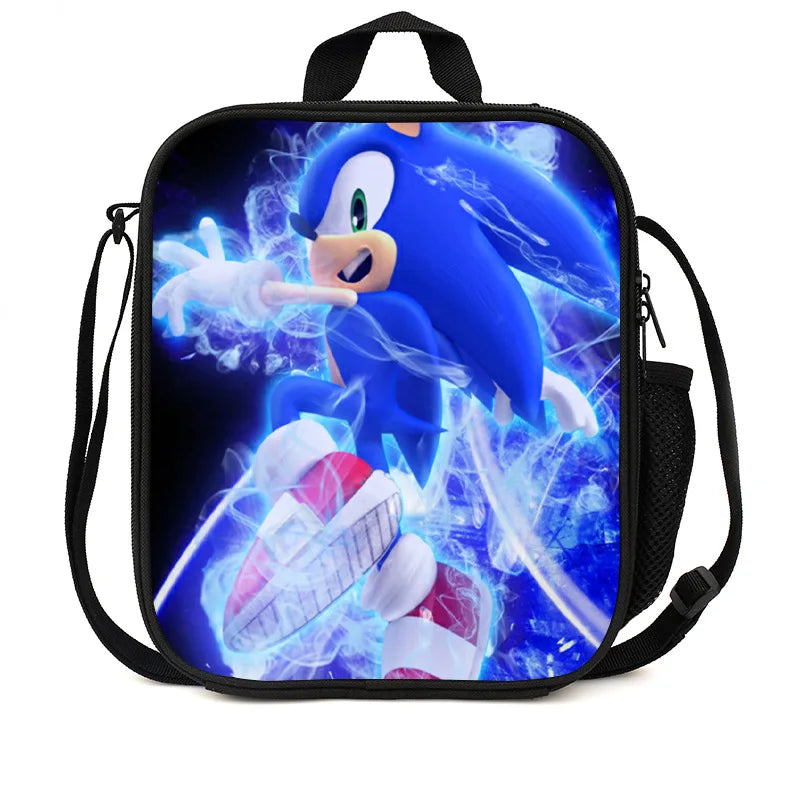 Sonic Speedster School Backpack – Anime Cartoon Schoolbag for Boys & Girls in Primary & Middle School