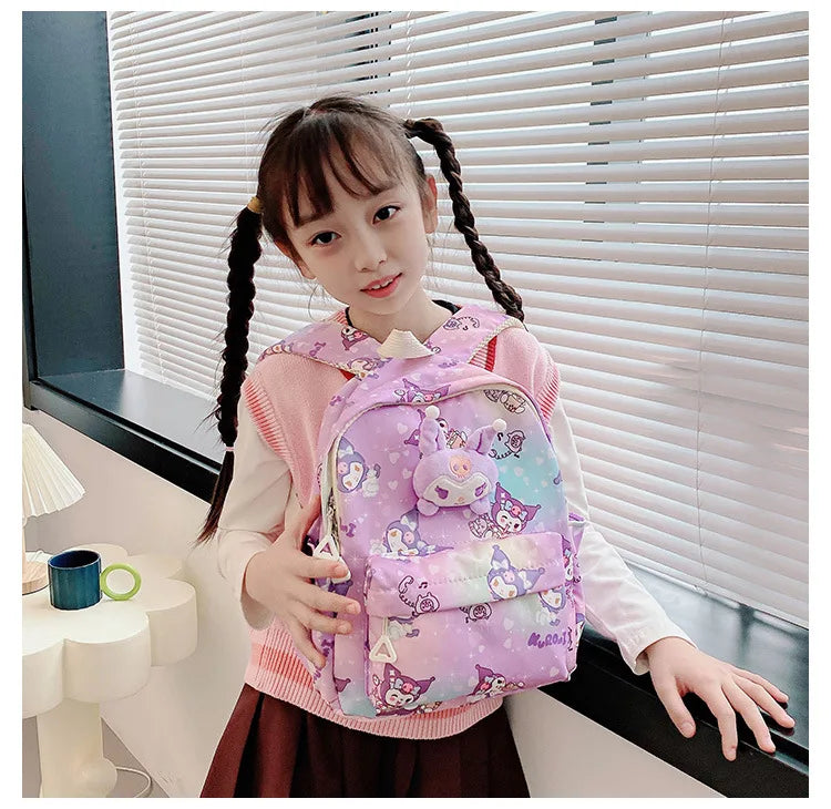 Sanrio Star Squad Backpack – Hello Kitty, Kuromi & Cinnamoroll Cutie Carry for Kids & College!