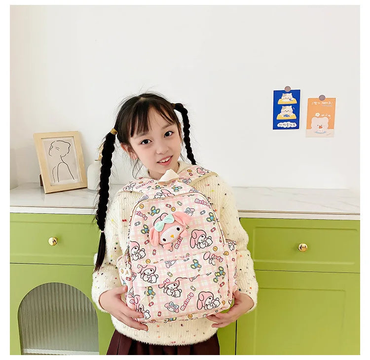 Sanrio Star Squad Backpack – Hello Kitty, Kuromi & Cinnamoroll Cutie Carry for Kids & College!