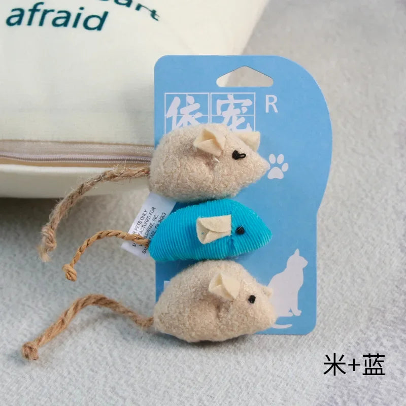 Catnip Cat Toy Soft Fleece Plush Simulation Mouse Catnip Seeds Toy Teeth Cleaning Interactive Funny Palying Toys for Cats Kitten