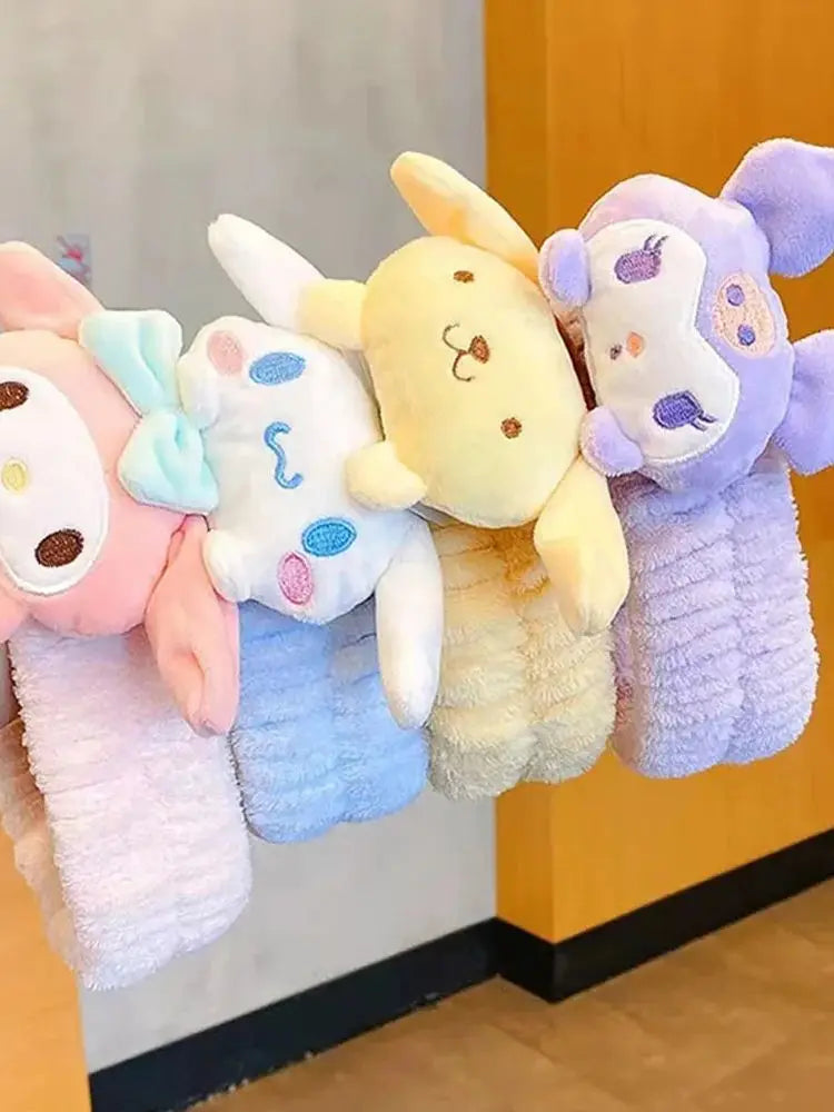 Kawaii Kuromi & Melody Face Wash Hairband – Cute, Comfy & Non-Slip!