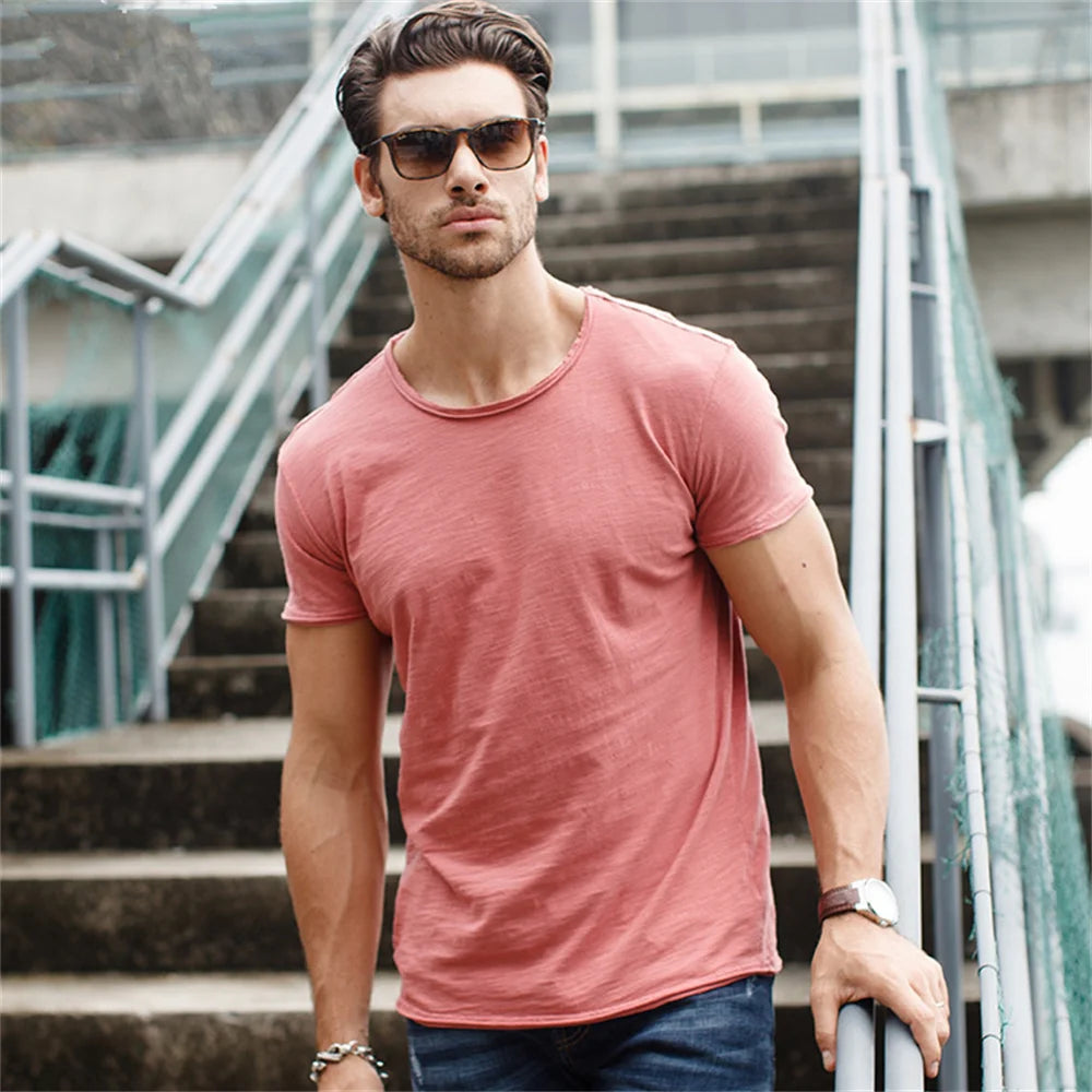 Men’s Cotton Tee – Soft, Casual & Made for Summer Chill!