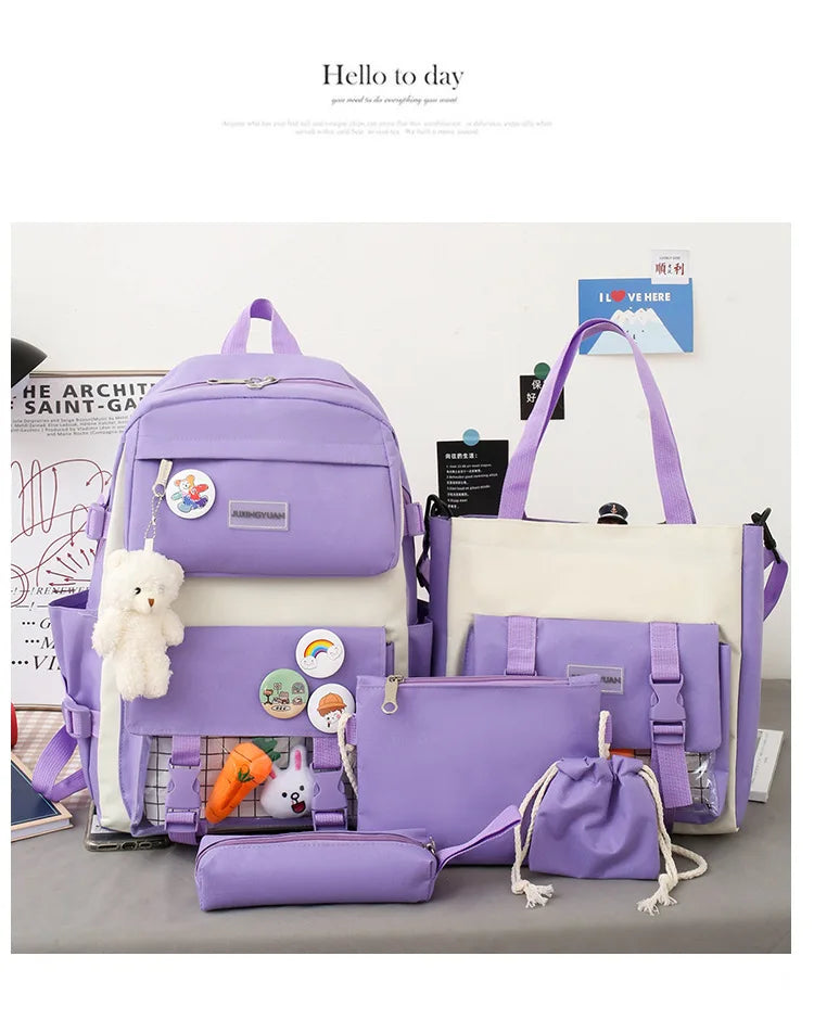 Mega School Backpack Set – Bold, Roomy & Class-Ready!