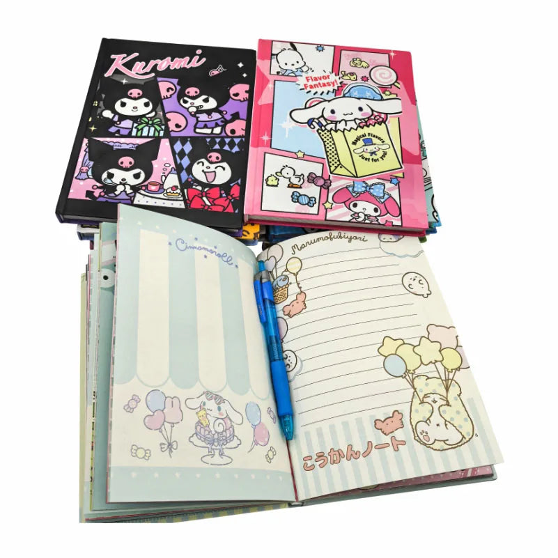 Hello Kitty x Hangyodon A5 Notebook – Full-Color Cartoon Journal with Hard Cover & Kawaii Vibes