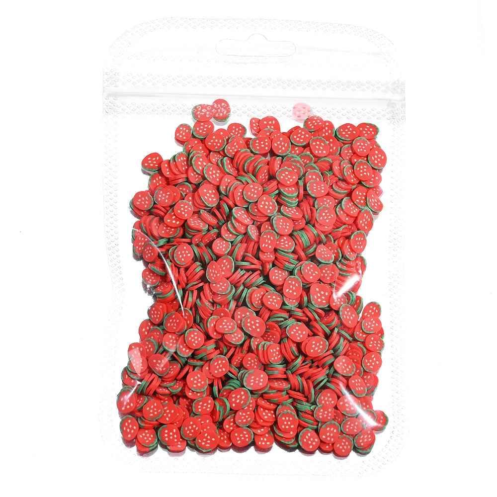 Fruit Nail Art Decoration Kit – 1000 Pcs Mixed Clay Slices for Nails, Crafts & More