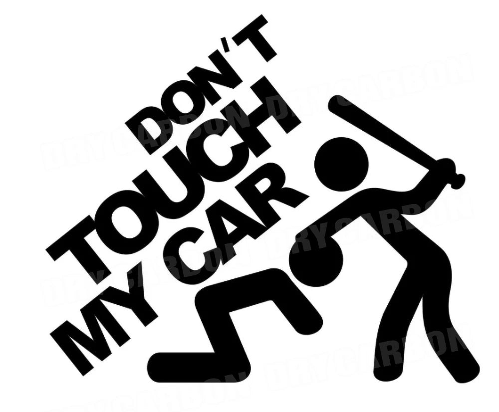 Creative Don't Touch My Car Car Sticker Decals - Funny Exterior Auto Decals for Universal Car Window Accessories