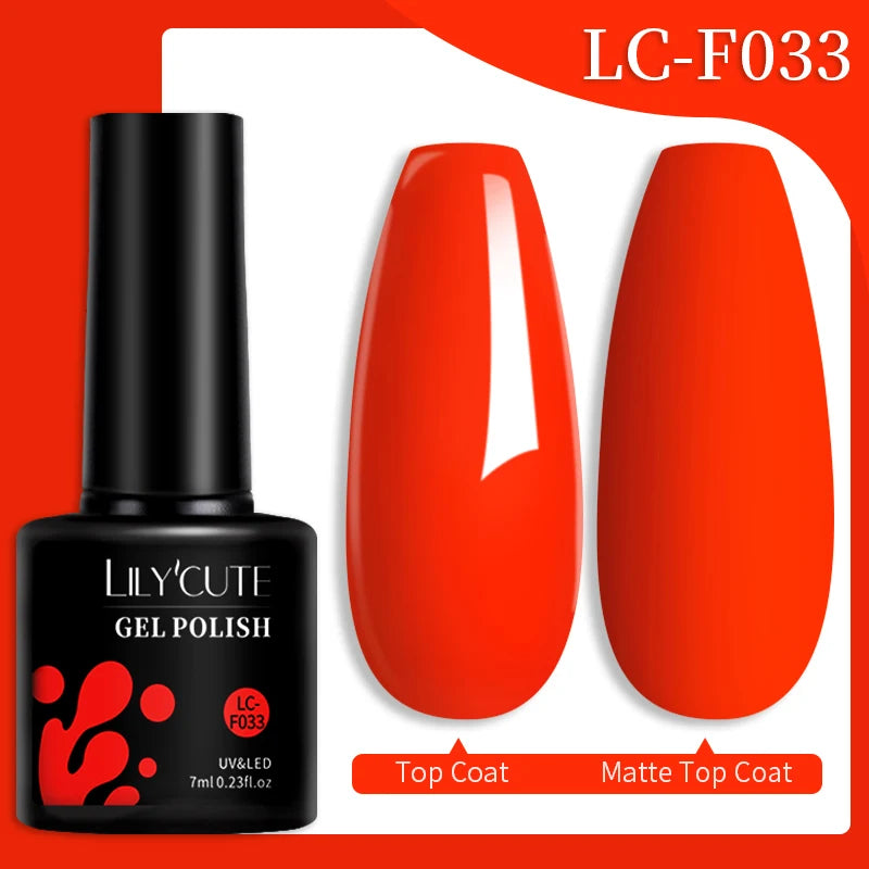 LILYCUTE Color Explosion – 184 Shades of Long-Lasting Gel Polish with Red Glitter Magic