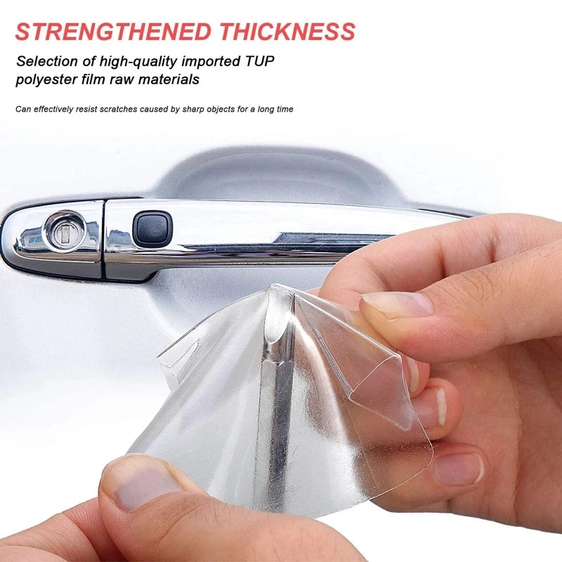 Transparent Car Door Handle Stickers Universal Invisible Anti-scratch Protection Sticker Silicon Auto Door Bowl Protective Film